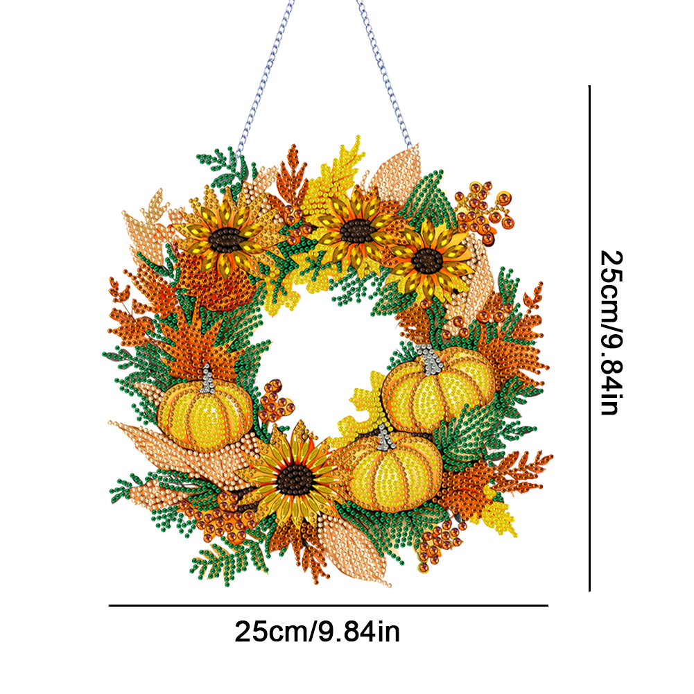 thumbnail image 2 of Corona de pintura de cristal con forma especial, Navidad, decoración para puerta y ventana del hogar, regalo, 2 of 9