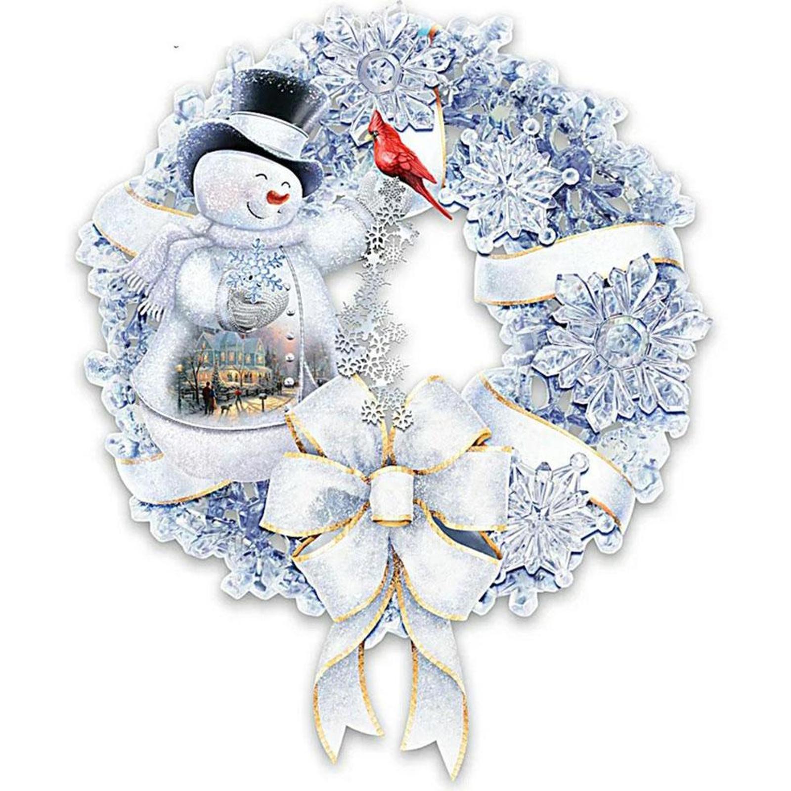 Diamond Drill Christmas Garland 5D Kits de pintura DIY Decoración redonda completa (DG212)
