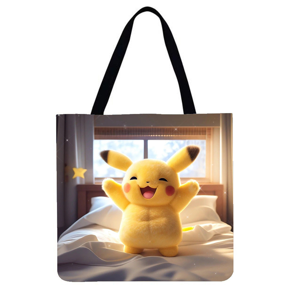 thumbnail image 2 of Bolso shopping Pikachu de lino, 2 of 2