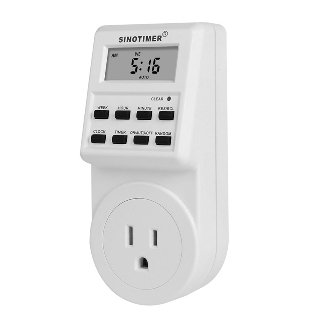 thumbnail image 1 of Interruptor de temporizador eléctrico 220V AC Temporizador programado Socket LCD Herramientas de alta precisión, 1 of 7