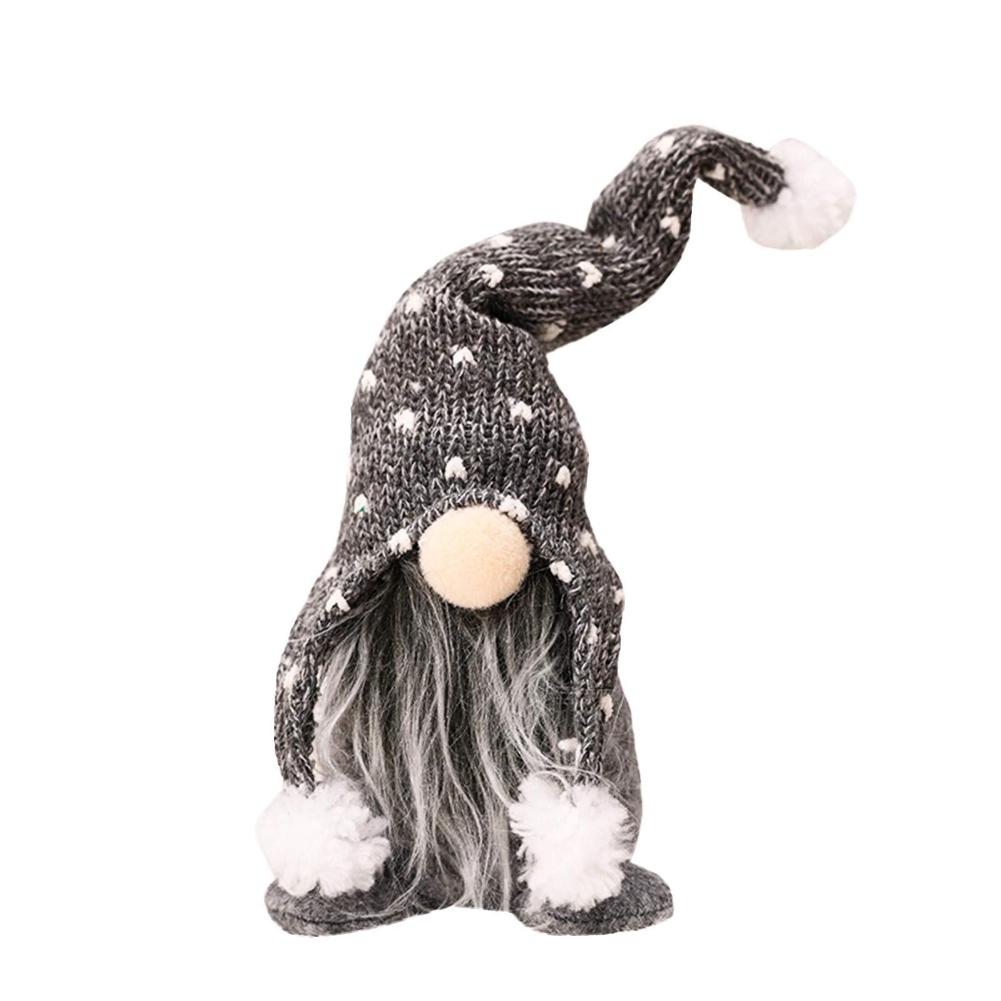 thumbnail image 2 of Muñecas Enanas De Navidad 30 Cm Muñeca Gnomo Hecha A Mano Suave Lindo para El Hogar Gris 3 Piezas, 2 of 2