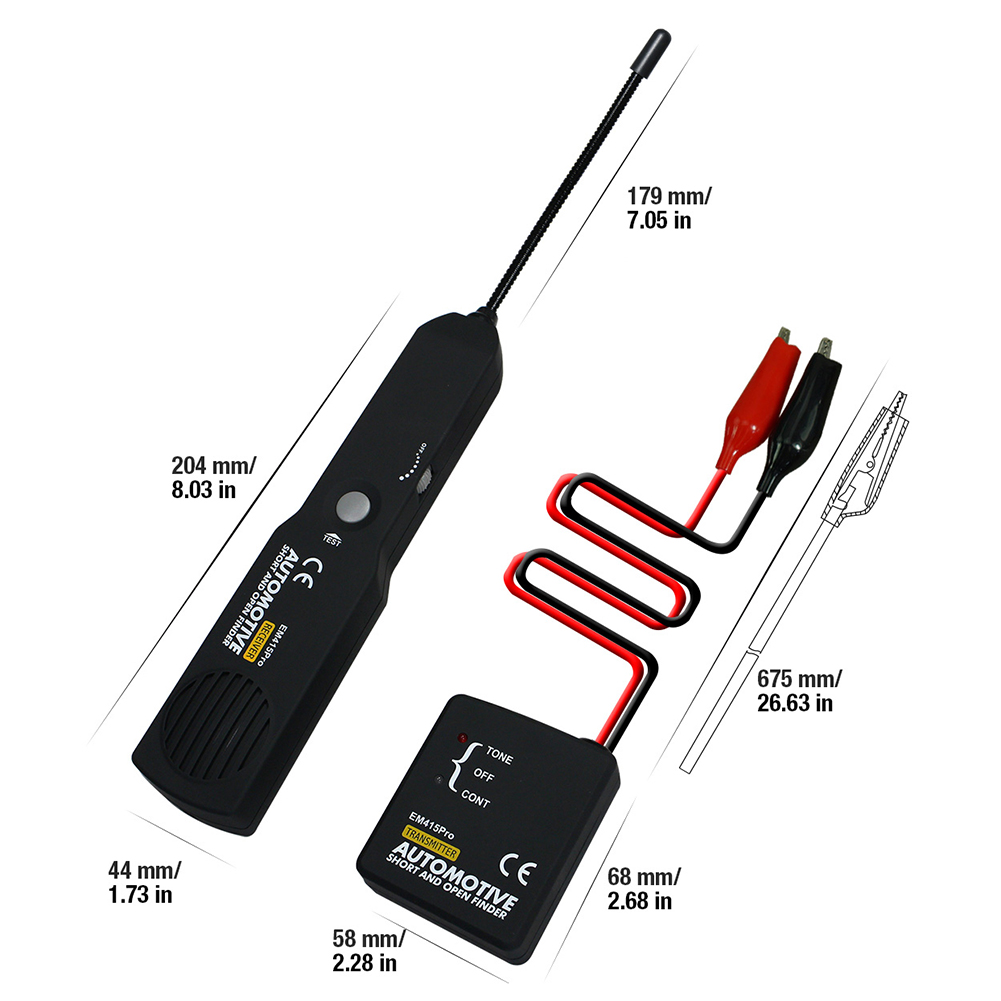 thumbnail image 2 of EM415PRO Auto Cable Wire Tracker Reparación de automóviles Corto circuito abierto Finder Tester, 2 of 9